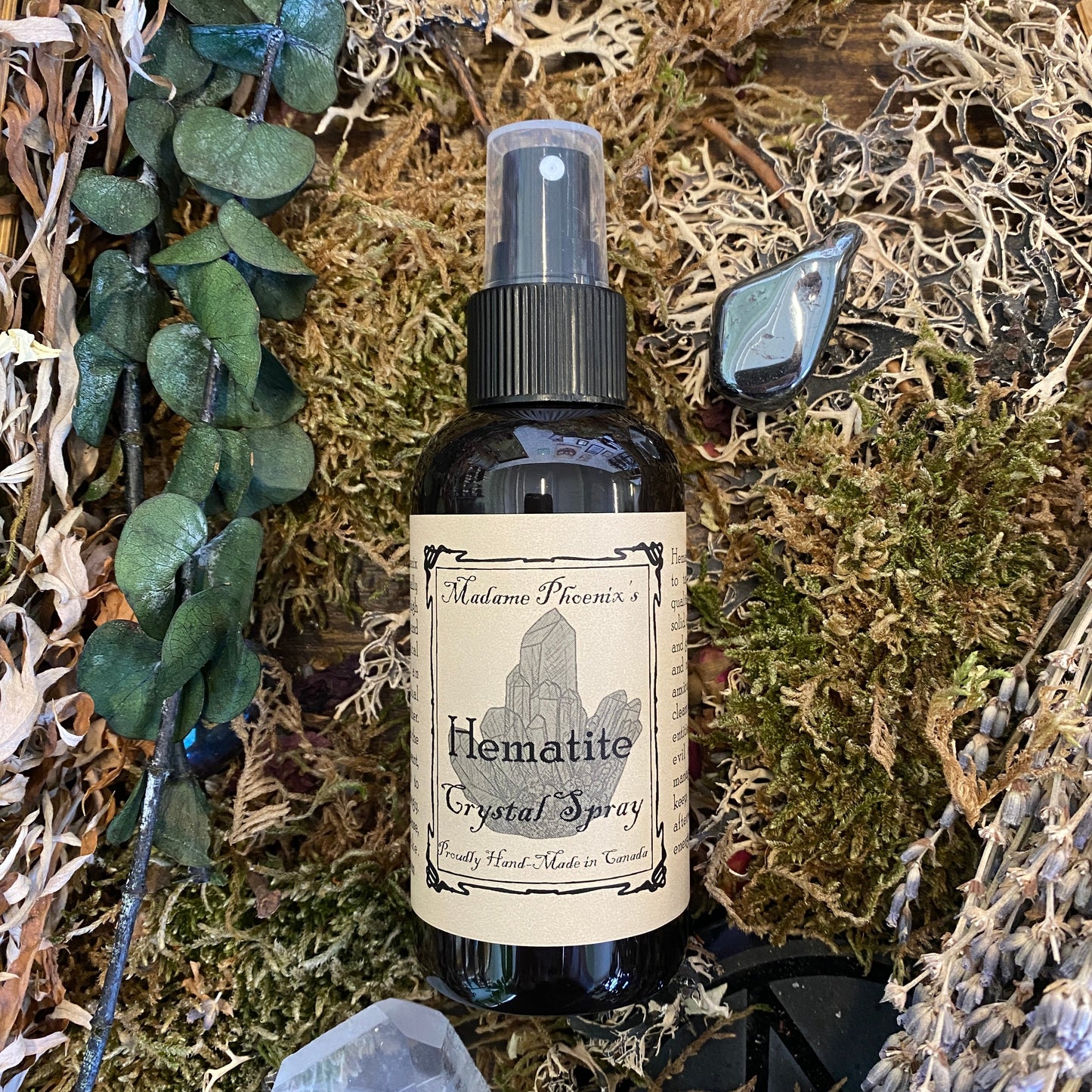 Hematite Crystal Aromatherapy Room Spray