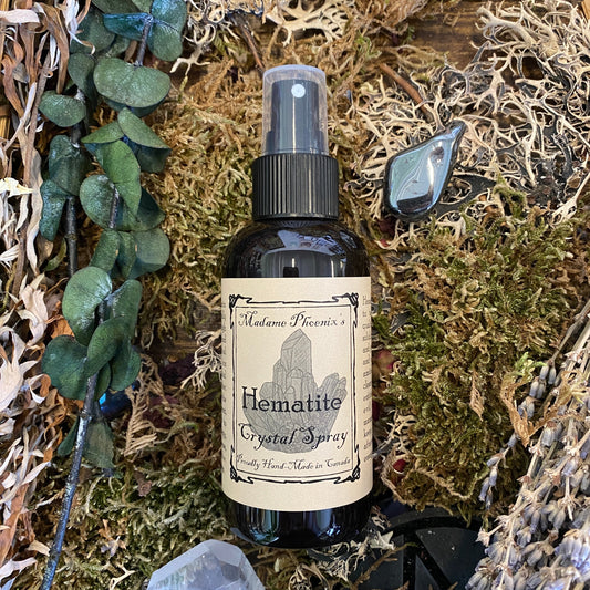 Vaporisateur d'ambiance en cristal d'hématite pour l'aromathérapie