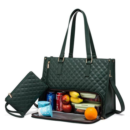 Women Stylish Fashion Commute Office Insulated Work Handbag Lunch Bag