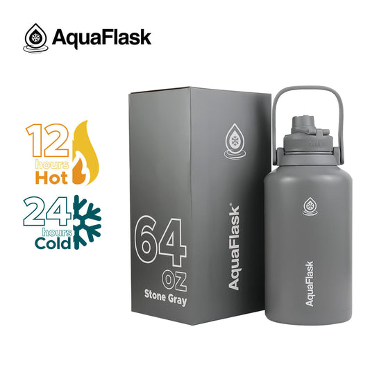 Bouteilles d'eau isothermes sous vide AquaFlask Original 1893 ml (64 oz)