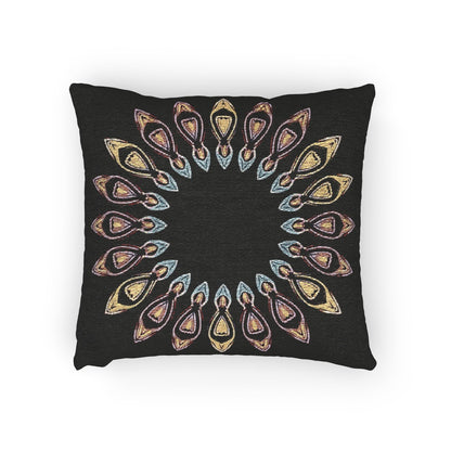 Geometric Pattern Woven Pillow | Decorative Throw Cushion