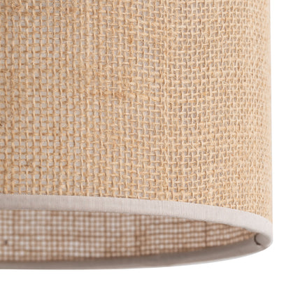 Jute Natural Fiber Scandinavian Pendant Ceiling Light for Kitchen Island, Dining Room & Warm Interior Lighting