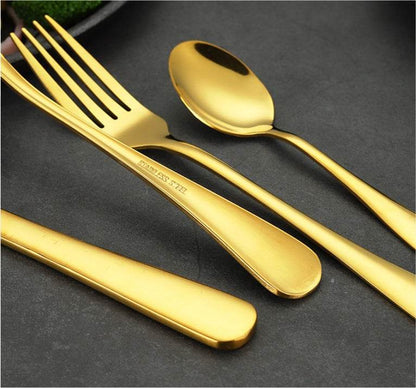 High-end tableware 24 piece set Cool Matching flatware