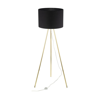 UMBERTO Black Modern  Floor Lamp  (Clearance)
