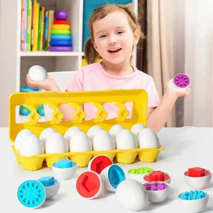 Jouet Éducatif Bébé Apprentissage Smart Egg Jeux Formes Tri Jouets Montessori pour Enfants