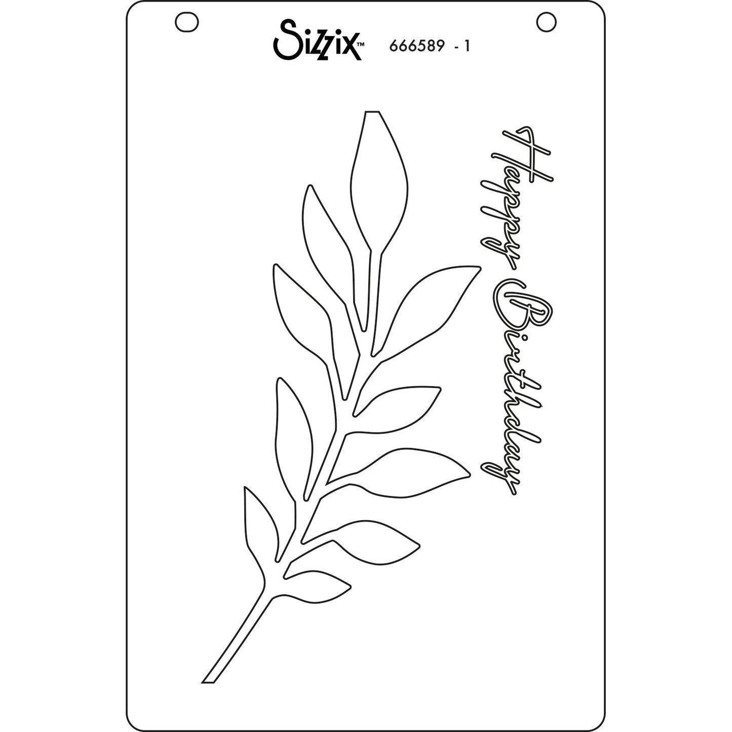 Pochoirs superposés Sizzix A6 4 pièces Cosmopolitan, Frond par Stacey Park