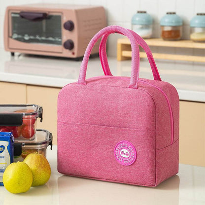 Portable Hand Carry Minimalist Fashion Insulated Work Lunch Bag for Women