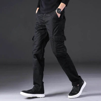 Overalls Men's Outdoor Casual Trousers Pure Cotton Straight Loose Multi-pocket Cargo Pant