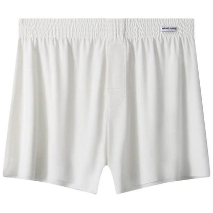 Men's Ice Silk Underwear Plus Size Loose Boxer Mid Waist