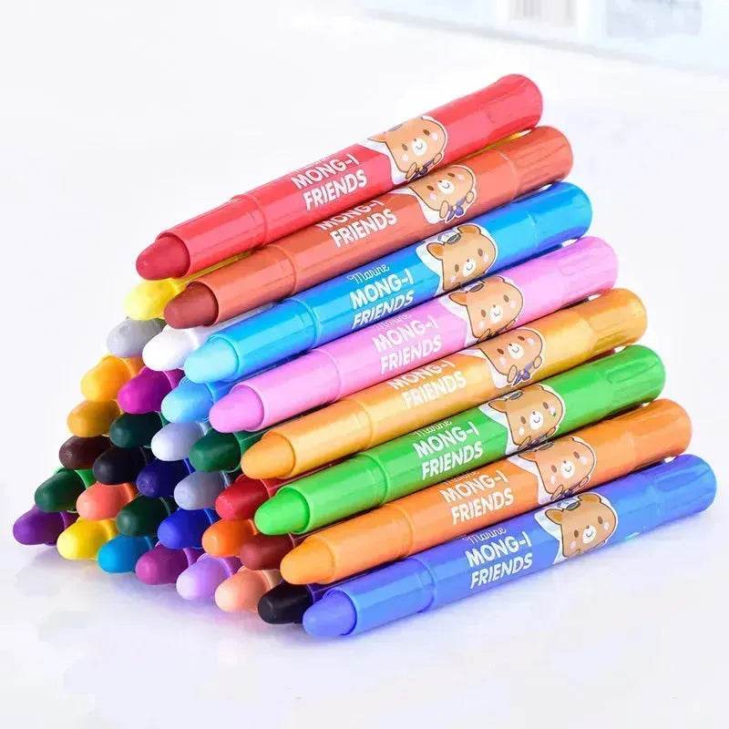 Kids Children Deli Rotating Crayon Children's Oil Pastel