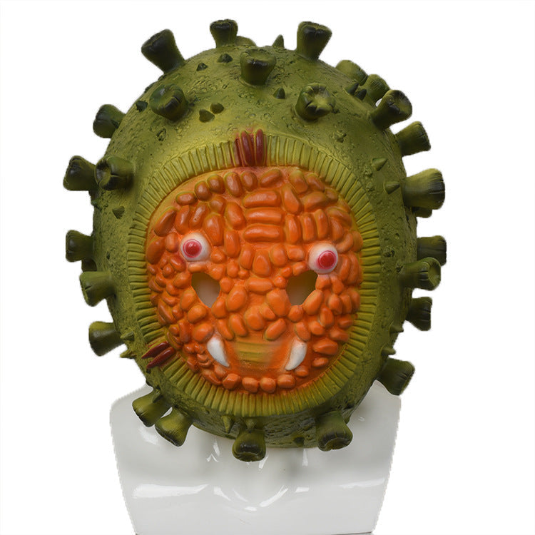 Creepy Halloween Latex Mask – Virus Horror Headgear for Cosplay & Costume Parties
