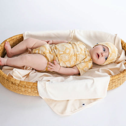Baby Bamboo Onesie | Olive Rib