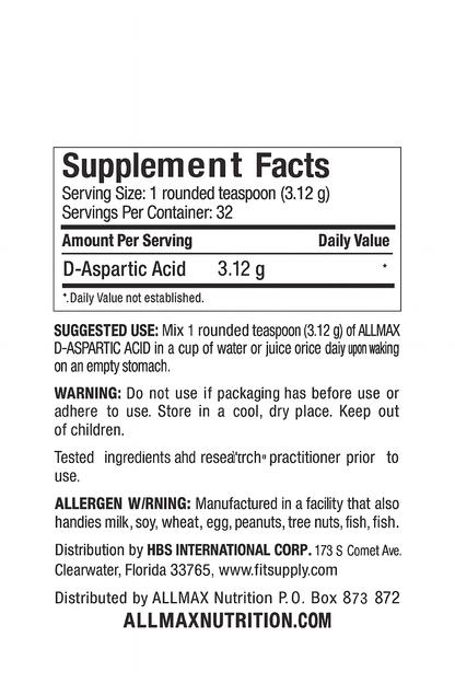 ALLMAX D-Aspartic