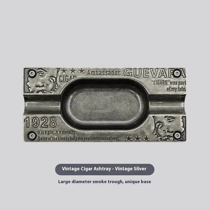 Metal Gold and Silver 2 slot Cigar Ashtray