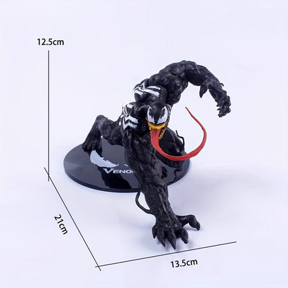 1pc Disney Venom and Carnage Action Figure - Officially Licensed Collectible with Intricately Detailed Design, High-Quality PVC Material, and Action-Packed Dynamic Crouching Pose - Perfect for Bedroom Desk or Shelf Decor