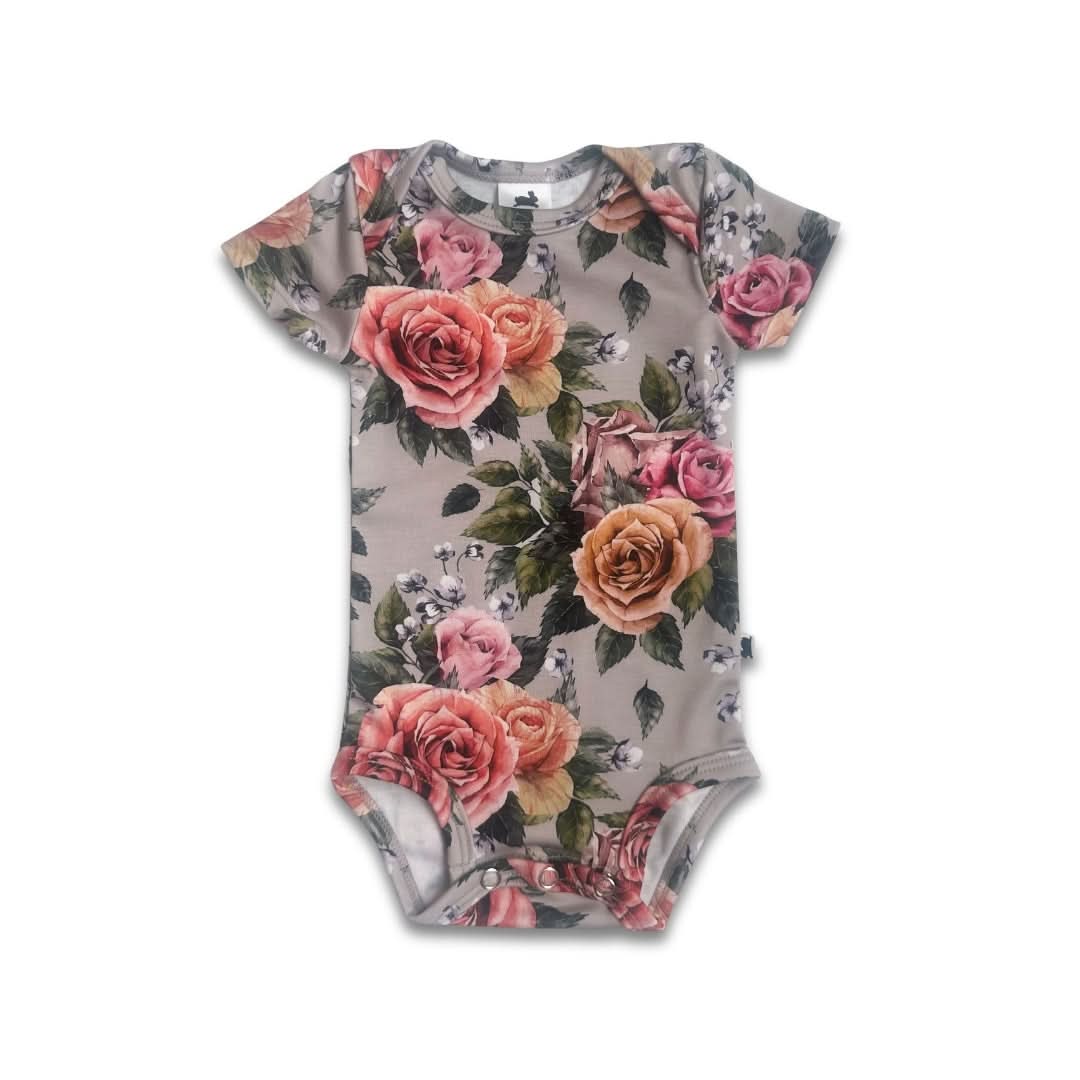 Baby Bamboo Onesie | Antique Floral