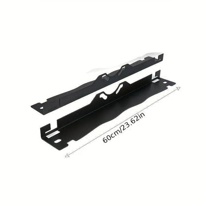 Heavy-duty Four-wheel Alignment Tool Pair, Upgraded Wheel Alignment Plate With Hanging Hole, Black And Silver