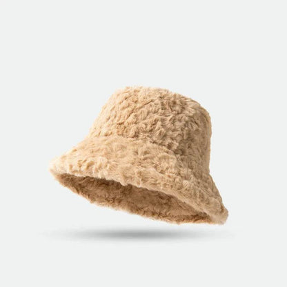 Lambswool Fisherman Sherpa Fleece Hat Winter Warm Fashionable Solid Color Hats For Women