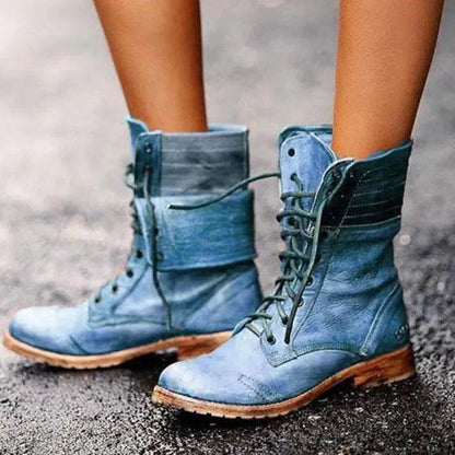 Bottes Martin à brides croisées