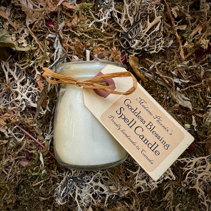 Goddess Blessing Mini Spell Candles with Essential Oil Magical Blend