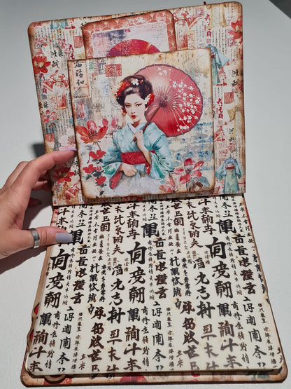 Land Of The Rising Sun Bloc de Papiers à Découper 15x15cm 24 feuilles/paquet