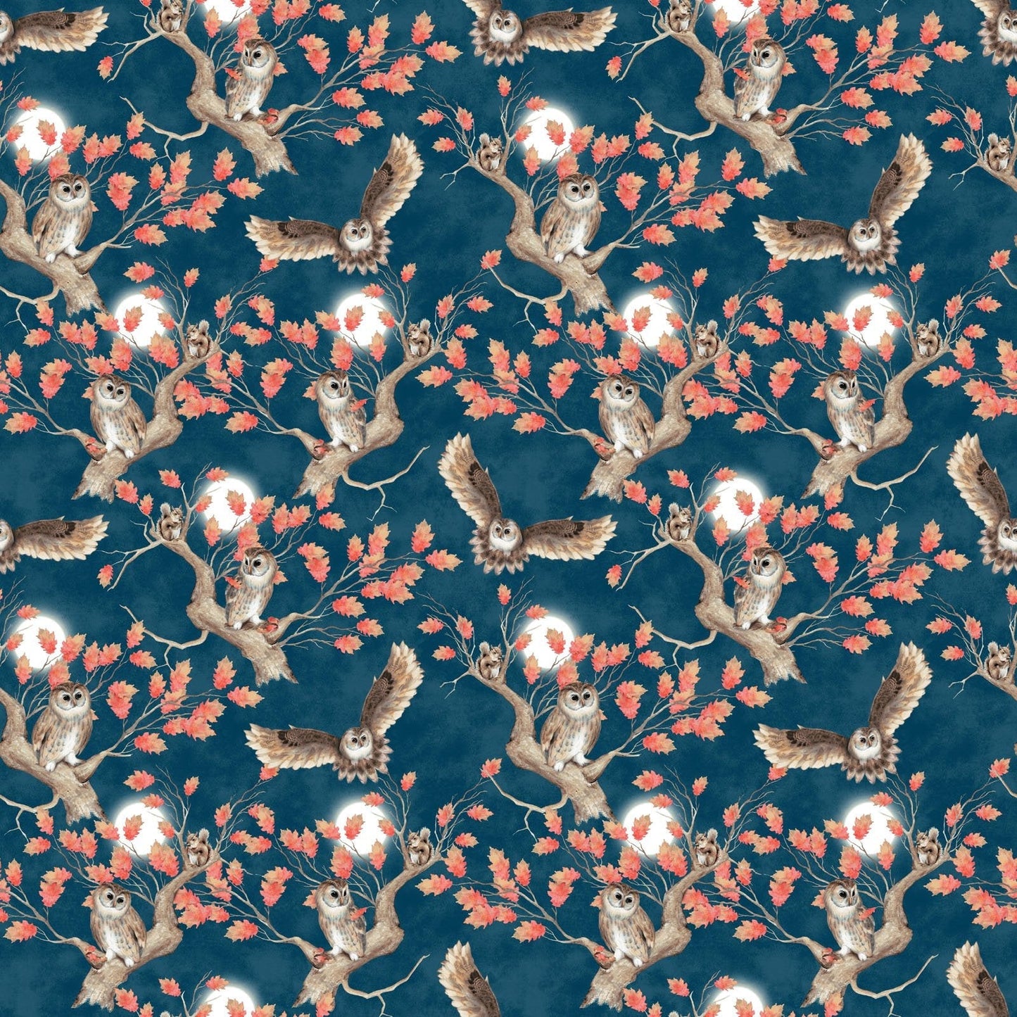 Night  Owls by Kathleen Francour - Navy