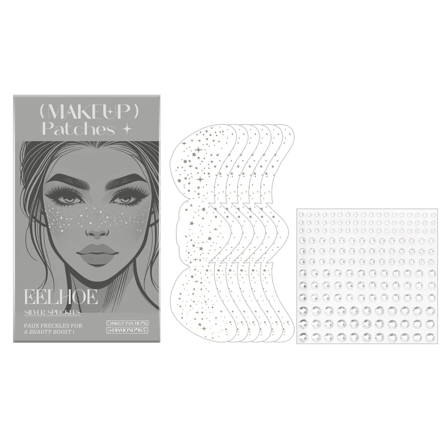 Glitter freckles - Speckles Makeup Patches  - Easy Freckles