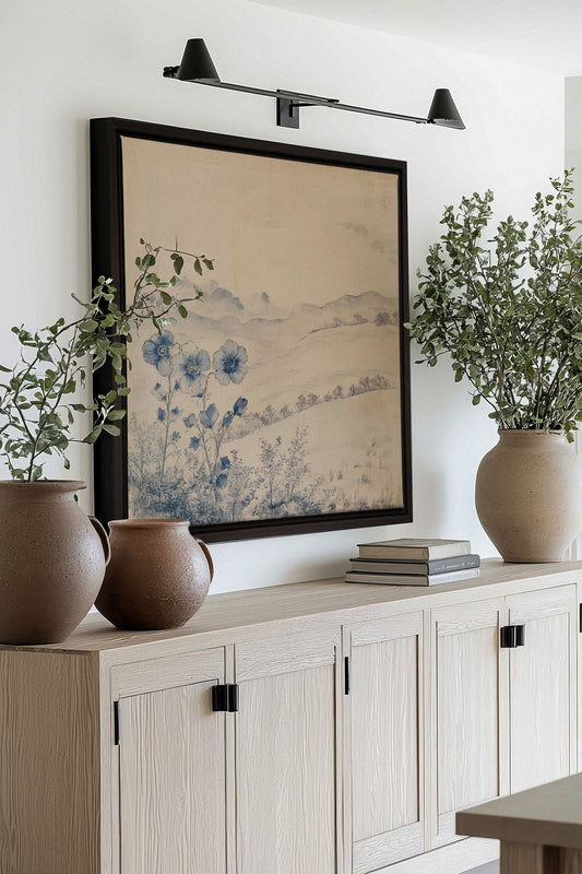 FLORAL HILLS, Stretched canvas artwork