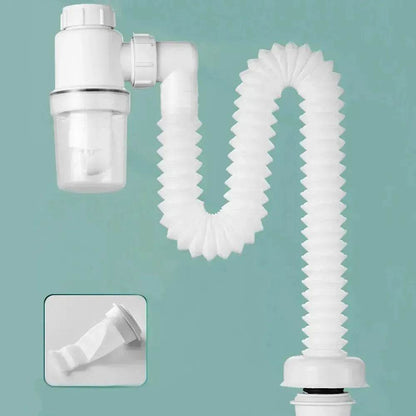 Ensemble de tuyaux d'évacuation rétractables pour évier de cuisine et salle de bain universel, tuyau d'évacuation des eaux usées, égouttoir de lavabo, raccords de plomberie.