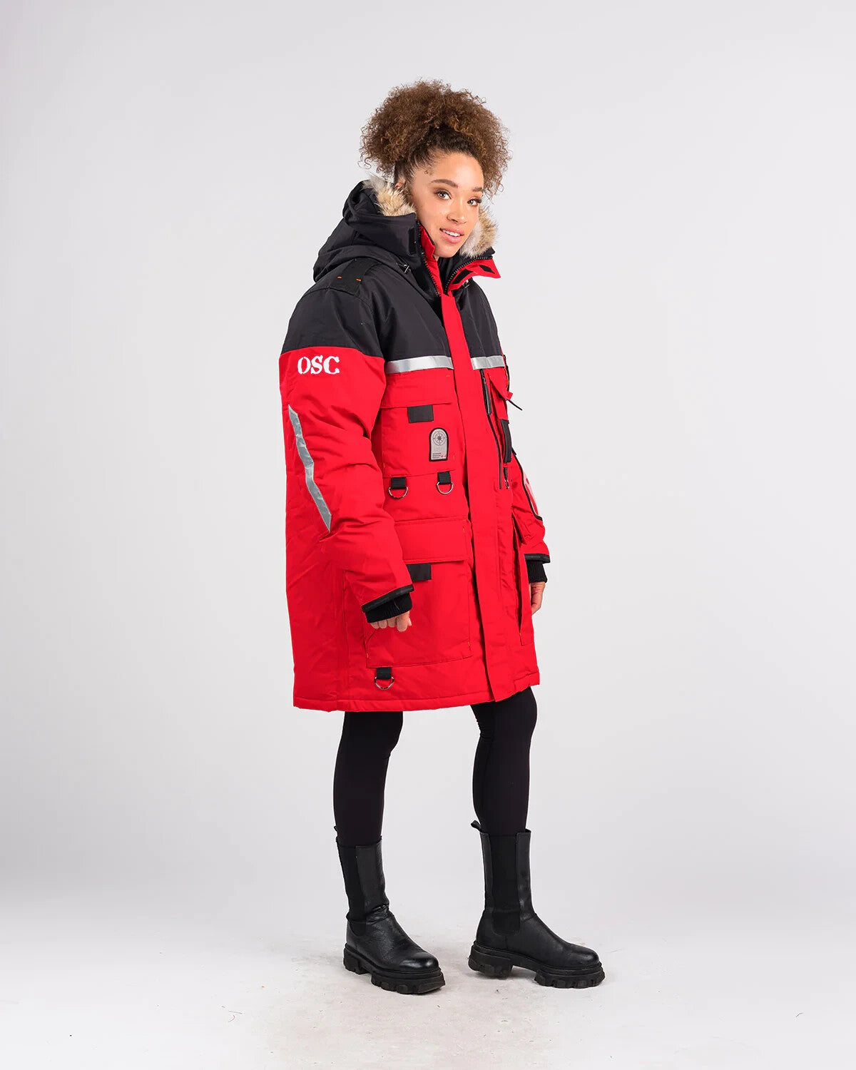 Outdoor Survival Canada OSC Mission Parka Unisex -60°C Down Parka RED Medium - ON DISPLAY