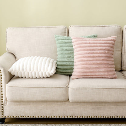 Modern Striped Pillow Cover – Polyester Sofa Cushion Case for Living Room & Bedroom
