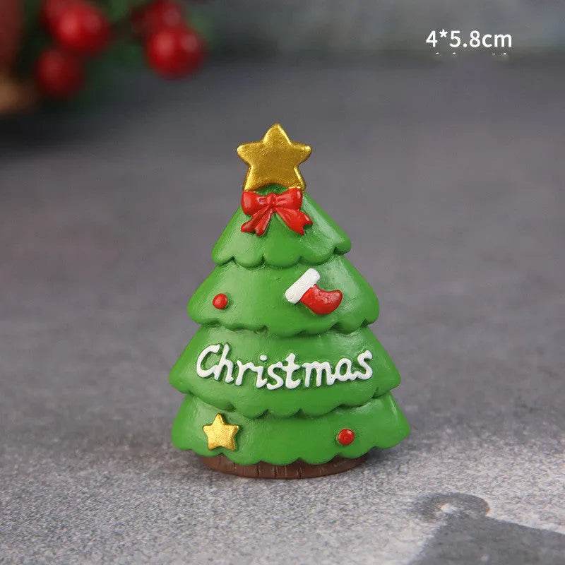 Decorative Resin Ornaments For Christmas Baked Cakes