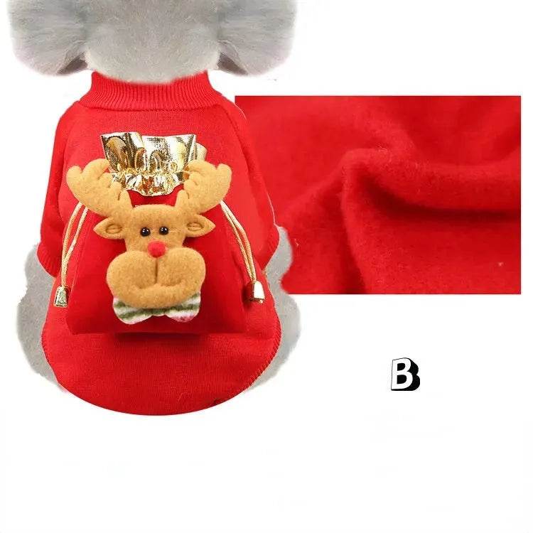 Vêtements pour animaux de compagnie de Noël, vêtements en coton pour chats