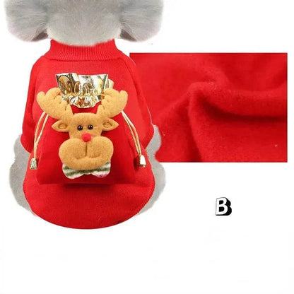Vêtements pour animaux de compagnie de Noël, vêtements en coton pour chats