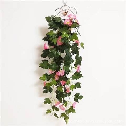 Simulation Plant Morning Glory Ratten For Wall Hanging Decoration Garlands