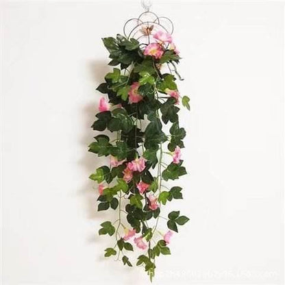 Simulation Plant Morning Glory Ratten For Wall Hanging Decoration Garlands