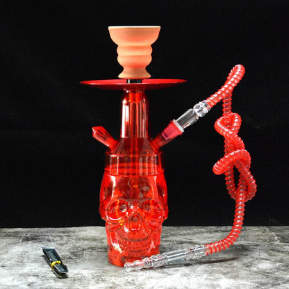 Arabian Acrylic Hookah With Illuminated Skull