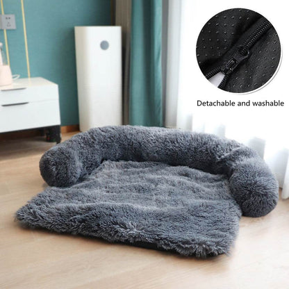 Tapis de lit amovible pour animaux de compagnie, canapé-lit pour chien, lit en peluche pour animaux de compagnie