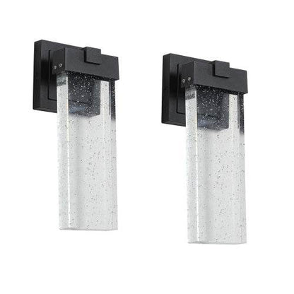 Outdoor Waterproof Transparent LED Crystal Wall Light Supports Many Types Of Bulb-2 Packs With Light Sensitivity