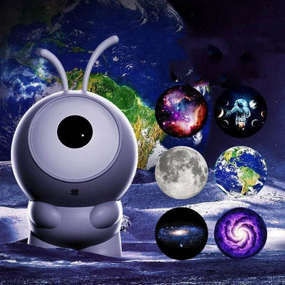 6in1 Night Light Rotating Galaxy Starry Bedroom Projector Decor Lamp