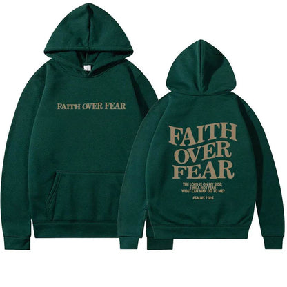Nouveau sweat à capuche unisexe Faith Fear imprimé