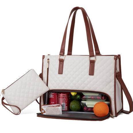 Women Stylish Fashion Commute Office Insulated Work Handbag Lunch Bag
