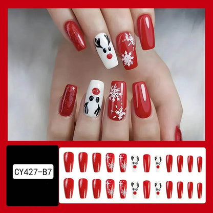 24pcs Christmas False Nail Decal stickers