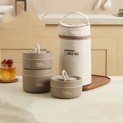 Portable Insulated Work Lunch Box and Canvas Lunch Bag