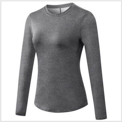 Quick Drying Breathable Long Sleeve Yoga Workout Gym T-shirt for women