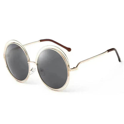 Large Frame Round Frame Unisex Sun Glasses True Film Ink Mirror Flat Light Mirror