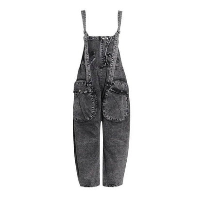Personality Street Tooling Style Overall Baggy Jeans Pant Women