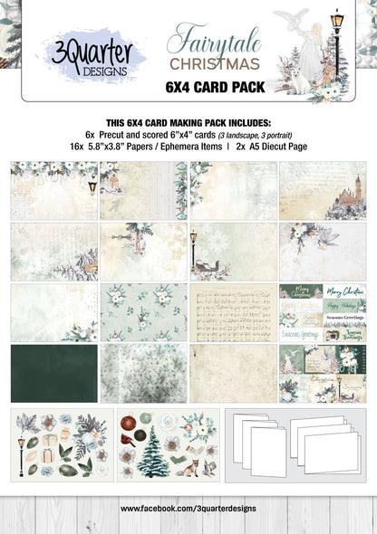 Fairytale Christmas 6x4 card pack