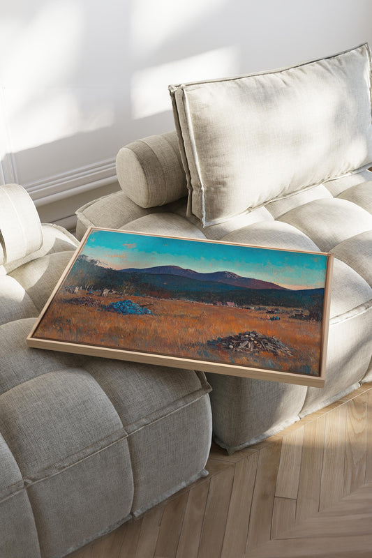EVENING HARVEST, Artwork on stretched canvas