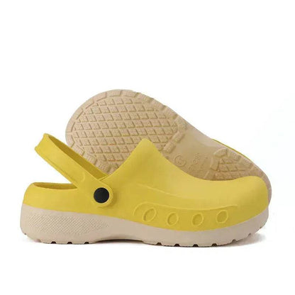 Sabot d'été unisexe décontracté en EVA et caoutchouc, à enfiler, pour hôpital, hôtel, maison, plage